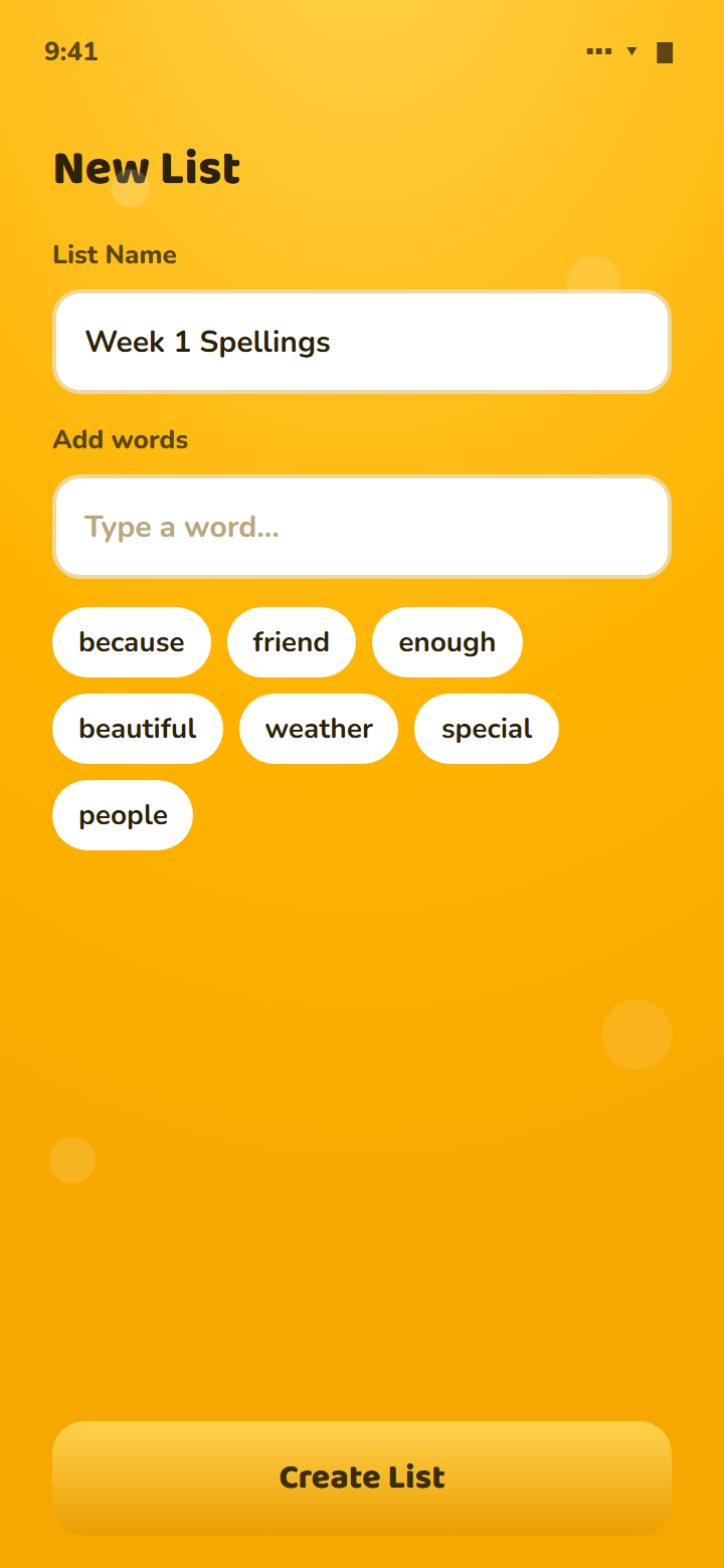 Word lists